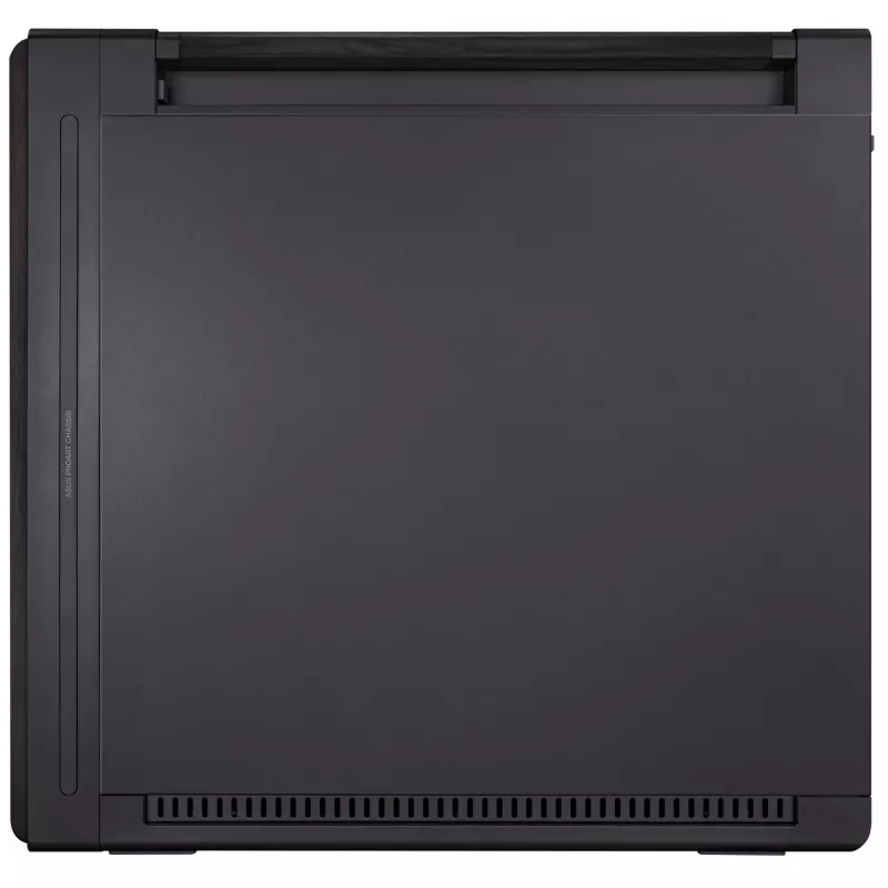 Obudowa PC ASUS ProArt PA602 Wood Edition Midi Tower Czarna — Drewno, obsługa ATX/EATX, Szkło hartowane, 4×3,5 cala / 8×2,5 cala, GPU do 450 mm
