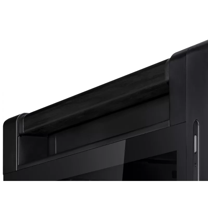 Obudowa PC ASUS ProArt PA602 Wood Edition Midi Tower Czarna — Drewno, obsługa ATX/EATX, Szkło hartowane, 4×3,5 cala / 8×2,5 cala, GPU do 450 mm