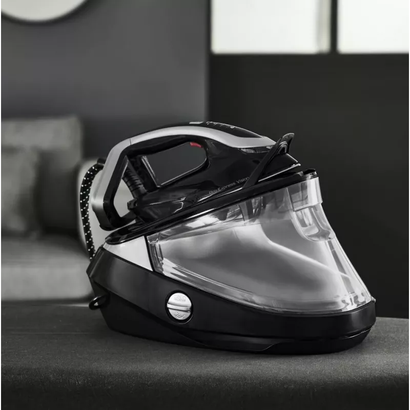 Tefal Pro Express Vision GV9821 3000 W 1.2 L Durilium AirGlide Autoclean stopa czarna, srebrna