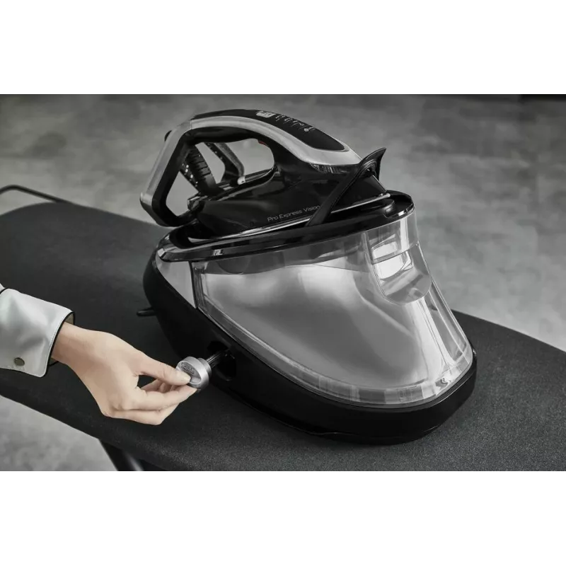 Tefal Pro Express Vision GV9821 3000 W 1.2 L Durilium AirGlide Autoclean stopa czarna, srebrna