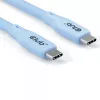 Kabel CLUB3D USB C niebieski, 2 m, USB C, USB C, USB4 Gen 2x2, 20 Gbit/s, niebieski