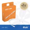 Kabel USB C CLUB3D CAC-3001 2m USB4 Gen 3x2 biały
