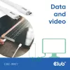 Kabel USB C CLUB3D CAC-3001 2m USB4 Gen 3x2 biały