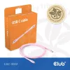 Kabel USB C CLUB3D CAC-3002 2m USB4 Gen 3x2 Różowy