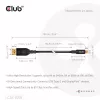 Kabel USB Type-C do DisplayPort 2.1, club 3d CAC-1559, dwukierunkowy, certyfikowany VESA DP80, 1 m
