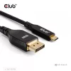 Kabel USB Type-C do DisplayPort 2.1, club 3d CAC-1559, dwukierunkowy, certyfikowany VESA DP80, 1 m