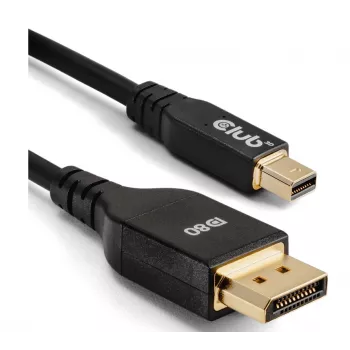 Kabel CLUB3D Mini DisplayPort™ do DisplayPort™ Dwukierunkowy VESA DP80 Certyfikowany M/M 1m/3.28ft