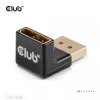 Adapter Club 3D DisplayPort męski na DisplayPort 1.4 żeński 90° kątowy, obsługuje 4K@120Hz