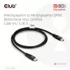 CLUB3D MiniDisplayPort™ na MiniDisplayPort dwukierunkowy kabel VESA DP80 certyfikowany M/M 1m/3,28ft