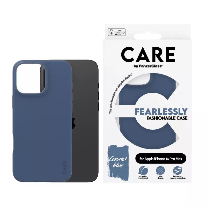Cover PanzerGlass CARE by modne etui niebieski iPhone 16 Pro Max Transparent