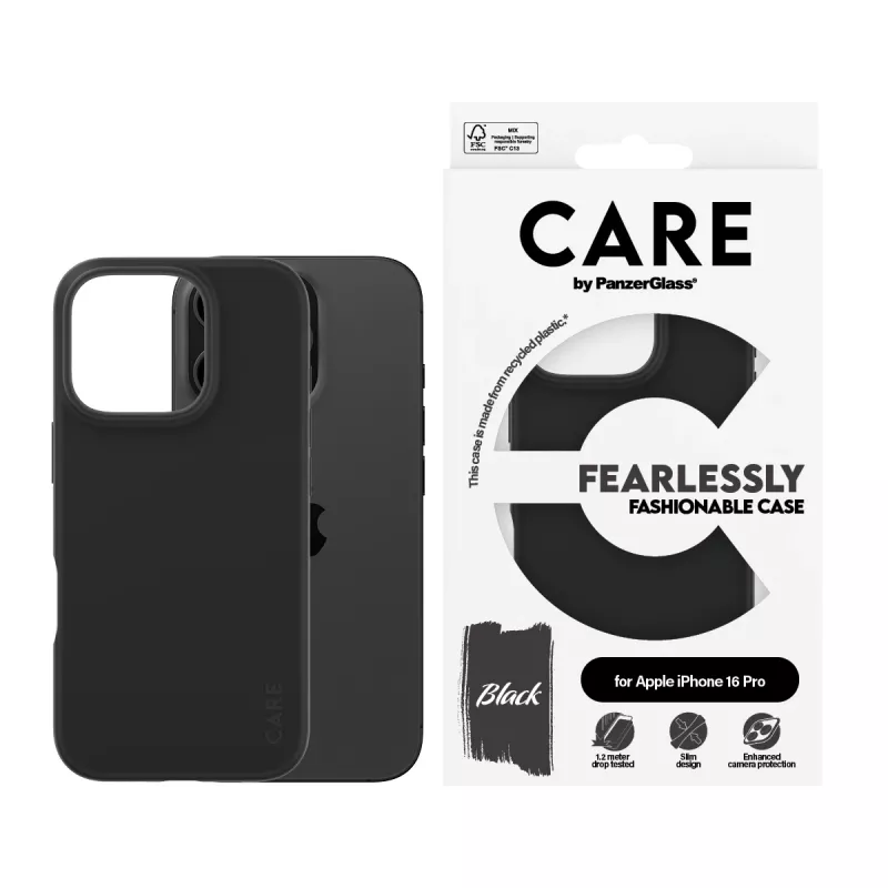 PanzerGlass CARE™ by ® etui Czarny iPhone 16 Pro