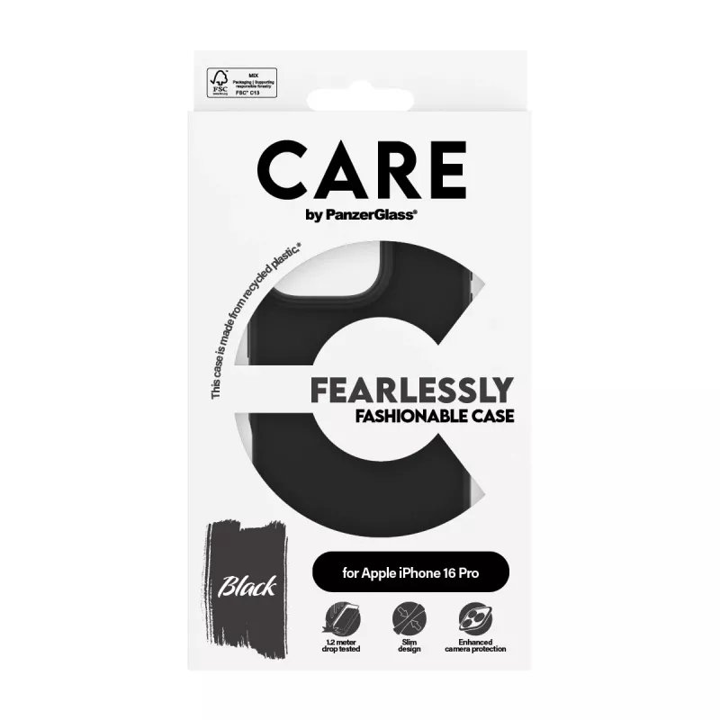 PanzerGlass CARE™ by ® etui Czarny iPhone 16 Pro