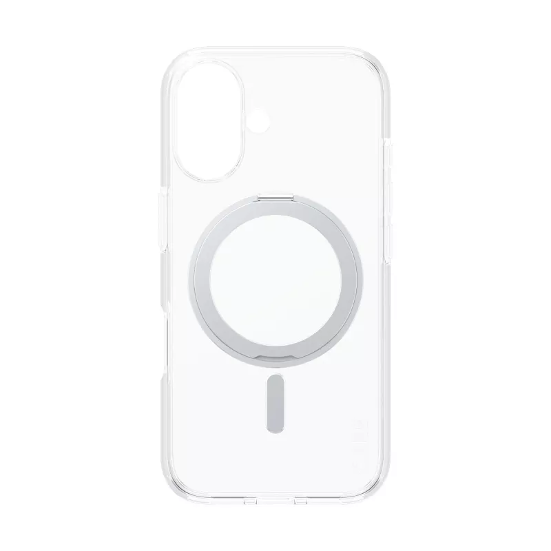 PanzerGlass CARE™ by ® Etui przezroczyste ze srebrną podstawką i MagSafe iPhone 16