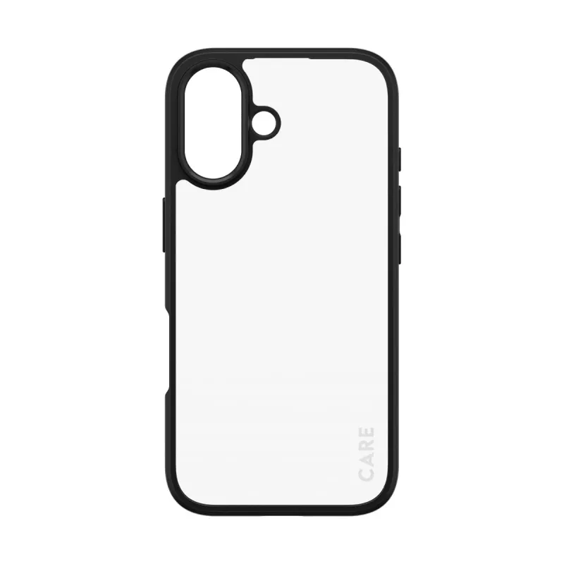 PanzerGlass CARE™ by ® Urban Combat Case przezroczysty z czarną ramką iPhone 16