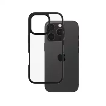 PanzerGlass CARE™ by ® Urban Combat Case przezroczysty z czarną ramką do iPhone 16 Pro