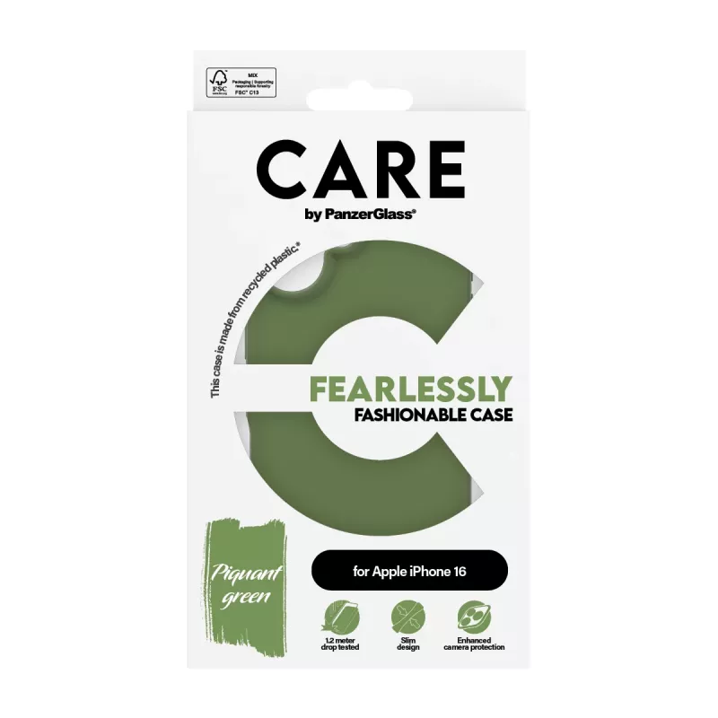 PanzerGlass CARE™ by ® Etui Zielone iPhone 16