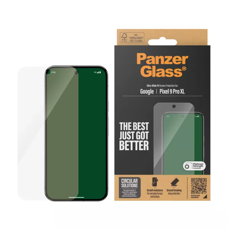 PanzerGlass® Osłona ekranu Google Pixel 9 Pro XL | Ultra-Wide Fit
