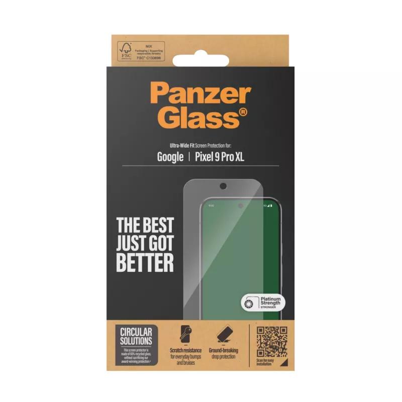 PanzerGlass® Osłona ekranu Google Pixel 9 Pro XL | Ultra-Wide Fit