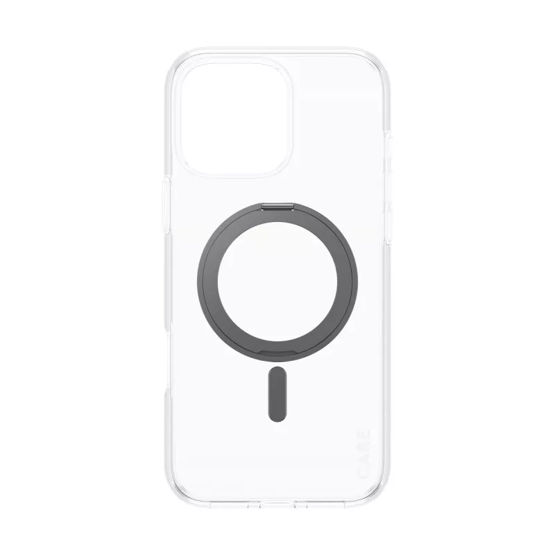 PanzerGlass CARE™ by ® Etui przezroczyste z czarną podstawką i MagSafe iPhone 16 Pro Max