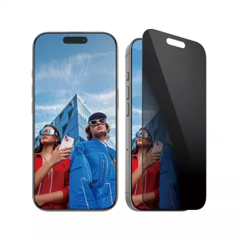 PanzerGlass ® Privacy Screen Protector iPhone 16 Pro | Ultra-Wide Fit z EasyAligner