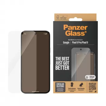 Szkło ochronne PanzerGlass Google Pixel 9 | 9 Pro Ultra-Wide Fit Odporne na zarysowania i wstrząsy