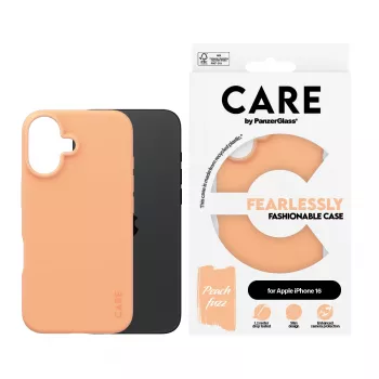 Pokrowiec PanzerGlass CARE by modne etui Peachy iPhone 16 przezroczysty