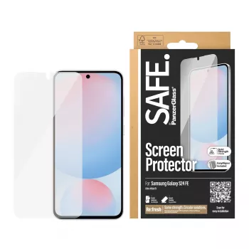 PanzerGlass SAFE. by ® Screen Protector Samsung Galaxy S24 FE | Ultra-Wide Fit z EasyAligner