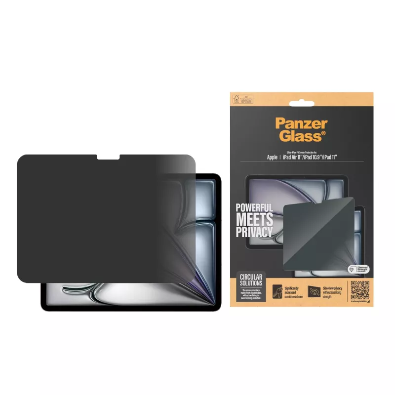 PanzerGlass ® Osłona prywatności ekranu iPad Air 11'' (2024-2025) | iPad 11 cali (2025) | iPad 10.9'' (2022) | Ultra-Wide Fit