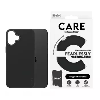 PanzerGlass CARE™ by ® Etui Czarny z MagSafe iPhone 16 Plus, Cover, Apple, Apple - iPhone 16 Plus, Czarny