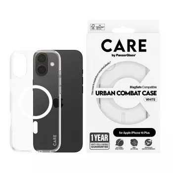 PanzerGlass CARE™ by ® Urban Combat Case Transparent z MagSafe iPhone 16 Plus