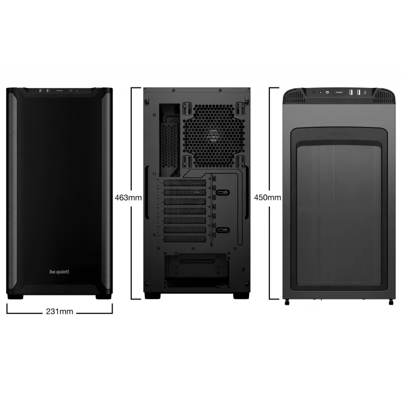 Obudowa PC be quiet! PURE BASE 501 Black Midi Tower (otwarte opakowanie)
