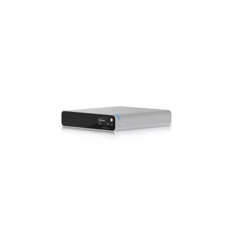 Bramka sieciowa/kontroler UBIQUITI CloudKey+ UCK-G2-SSD z dyskiem SSD 1 TB, 3 GB RAM, wyświetlaczem OLED, PoE, Gigabit Ethernet