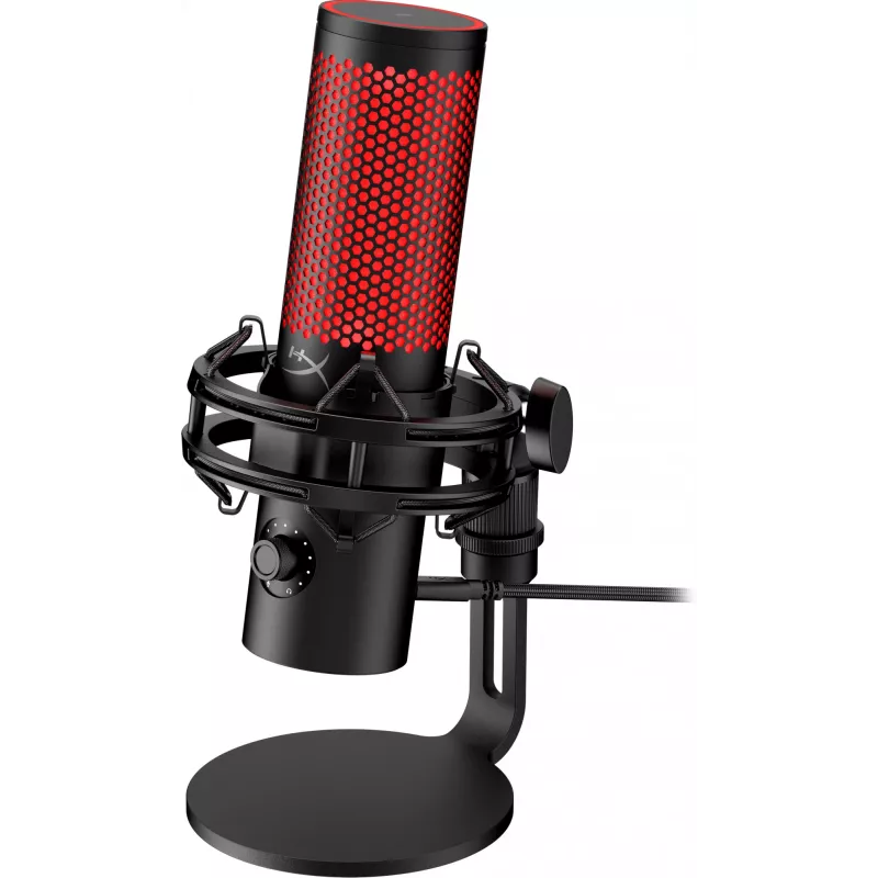 HyperX QuadCast 2 – Mikrofon USB (czarny), mikrofon podcastowy, -7,5 dB, 20 – 20000 Hz, 0,05%, 32 Ω, 24 bity