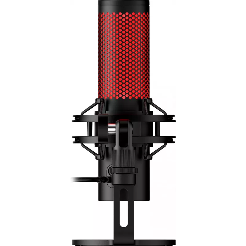HyperX QuadCast 2 – Mikrofon USB (czarny), mikrofon podcastowy, -7,5 dB, 20 – 20000 Hz, 0,05%, 32 Ω, 24 bity