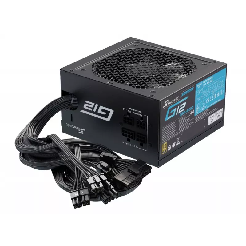 Zasilacz SEASONIC G12 Gm 850 W 20+4 Pin ATX ATX Czarny