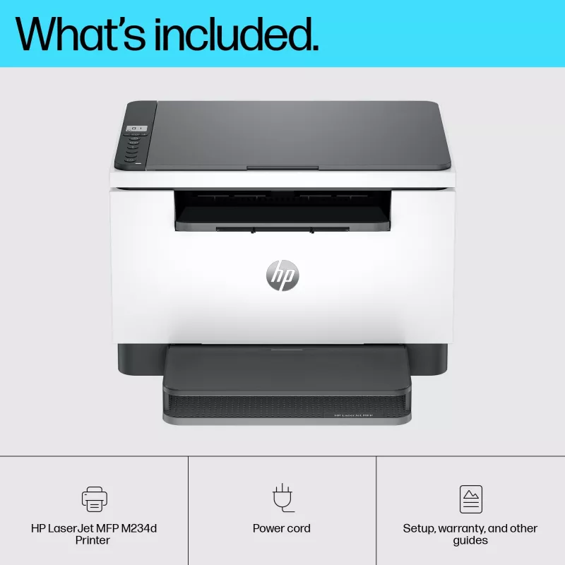 Wielofunkcyjna drukarka HP LaserJet MFP M234d — Mono Laser, 29 str./min, Duplex, Ethernet, A4