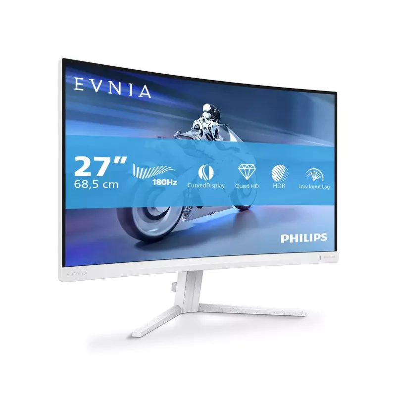Philips Evnia 5000 27M2C5501/00 monitor komputerowy 68.6 cm (27 cali) 2560 x 1440 pikseli Quad HD LCD Biały