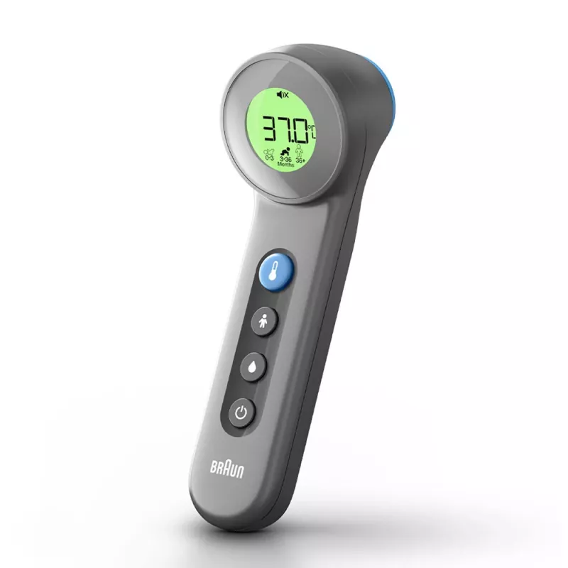 Braun BNT400 bezkontaktowy termometr czołowy, szary