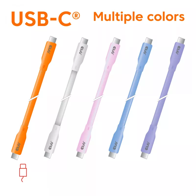 CLUB3D Kabel / Adapter USB4 Gen 2x2 2 m USB C Pomarańczowy