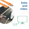 CLUB3D Kabel / Adapter USB4 Gen 2x2 2 m USB C Pomarańczowy