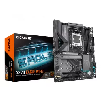 Płyta główna GIGABYTE X870 EAGLE WIFI7 ATX, chipset AMD X870, Socket AM5, DDR5, 4x DIMM, Wi‑Fi 7, 2.5Gb LAN