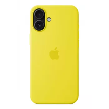 Silikonowe etui Apple iPhone 16 Plus MagSafe żółte