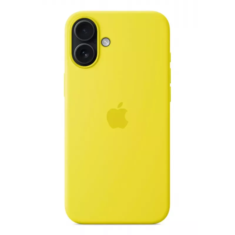 Silikonowe etui Apple iPhone 16 Plus MagSafe żółte