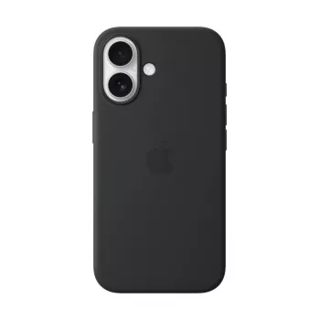 APPLE iPhone 16 - Silikonowe etui z MagSafe - czarne