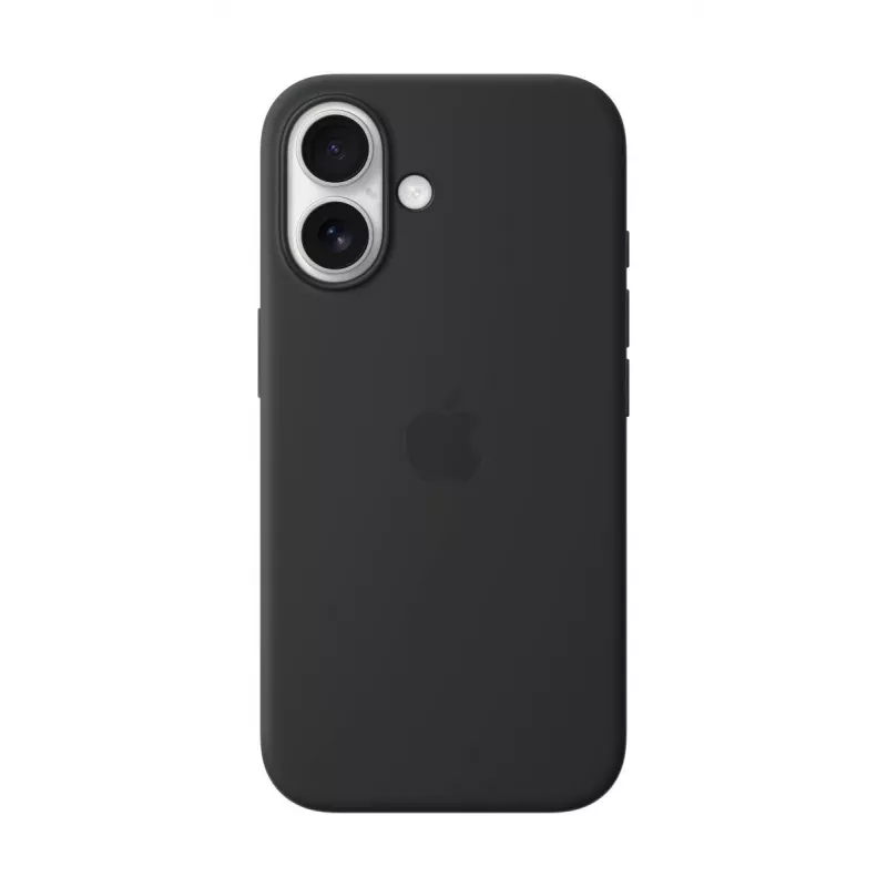 APPLE iPhone 16 - Silikonowe etui z MagSafe - czarne