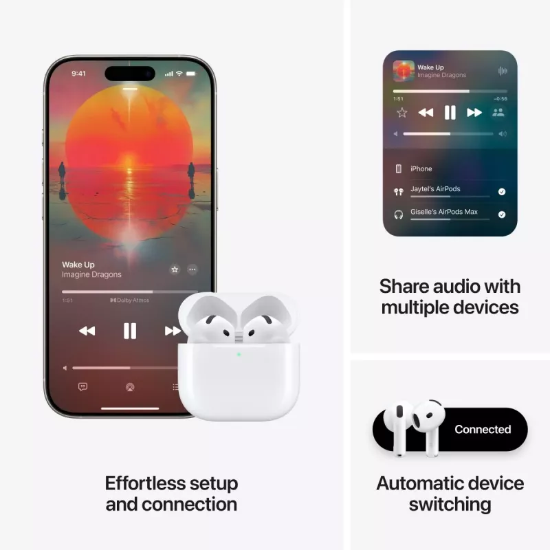 Słuchawki Apple AirPods 4. generacji z aktywną redukcją szumów
