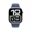 APPLE Watch Series 10 GPS + Cellular 46mm srebrna aluminiowa koperta z paskiem Denim Sport - M/L