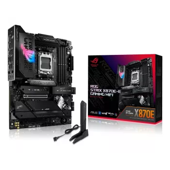 Płyta główna ASUS ROG STRIX X870E-E GAMING WIFI ATX, AMD X870E, Socket AM5, DDR5, 4 DIMM, Wi‑Fi 7, Bluetooth 5.4, 5Gb LAN