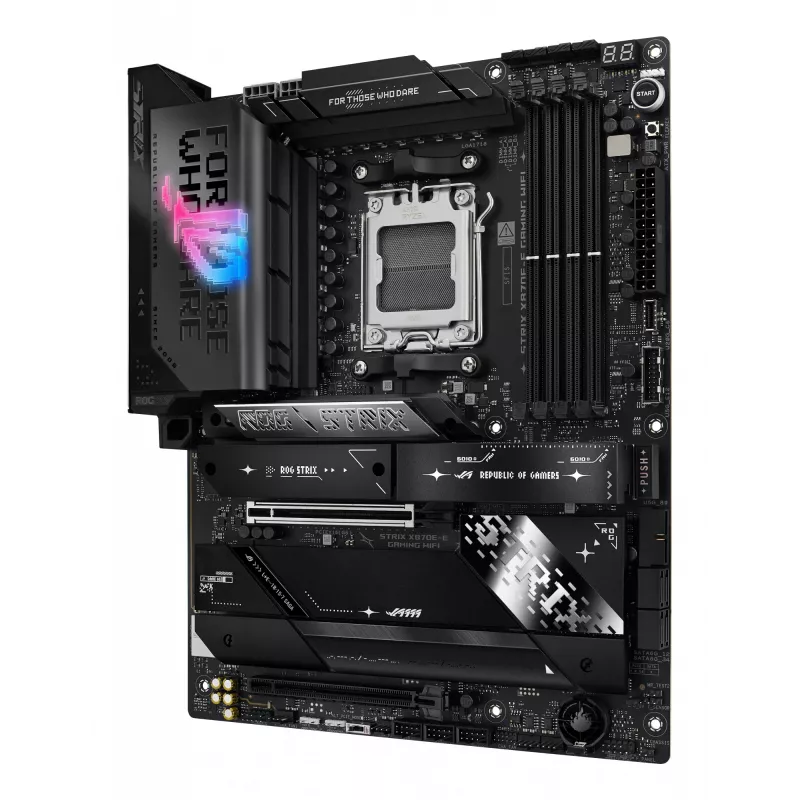 Płyta główna ASUS ROG STRIX X870E-E GAMING WIFI ATX, AMD X870E, Socket AM5, DDR5, 4 DIMM, Wi‑Fi 7, Bluetooth 5.4, 5Gb LAN