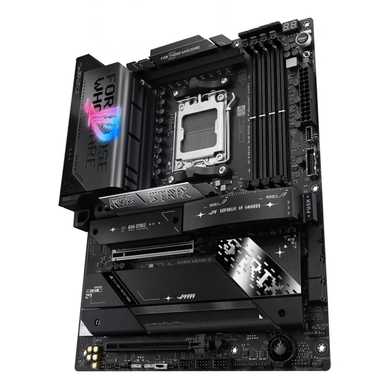 Płyta główna ASUS ROG STRIX X870E-E GAMING WIFI ATX, AMD X870E, Socket AM5, DDR5, 4 DIMM, Wi‑Fi 7, Bluetooth 5.4, 5Gb LAN